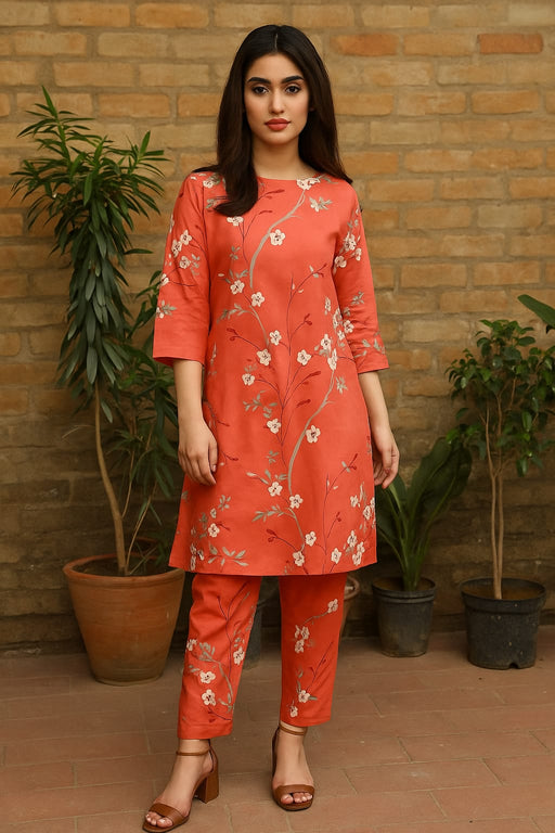 Kamal - 2-PC ALL OVER PRINTED POLO COTTON - KM0054