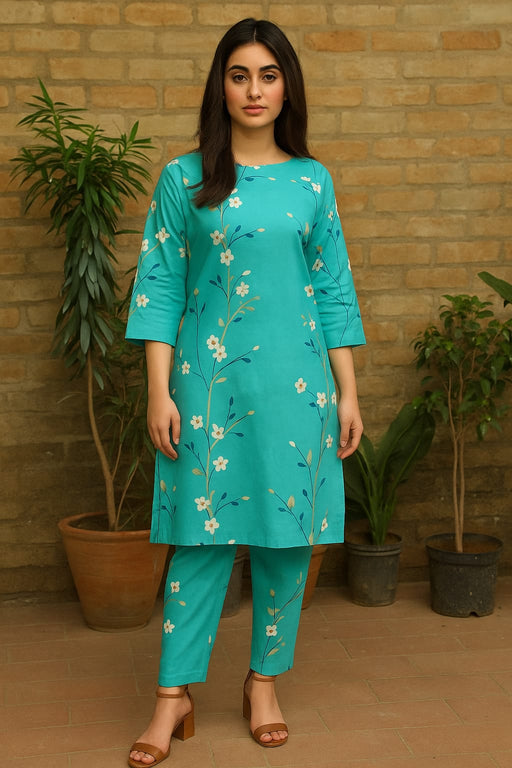 Kamal - 2-PC ALL OVER PRINTED POLO COTTON - KM0055