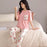 Pink Pocket Printed Night Suit