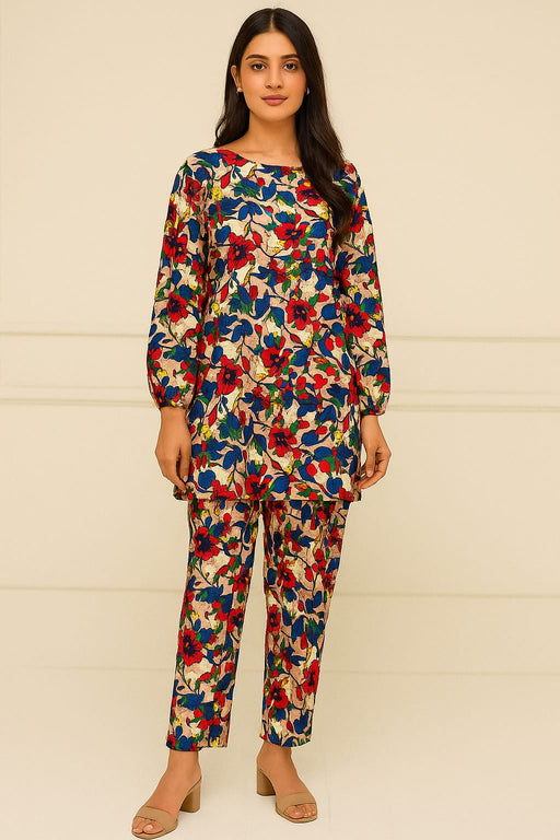 Kamal - 2-PC ALL OVER PRINTED POLO COTTON - KM0065