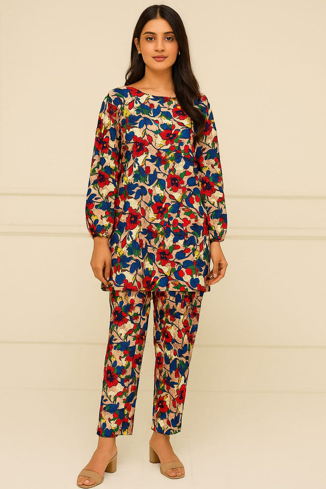 Kamal - 2-PC ALL OVER PRINTED POLO COTTON - KM0065