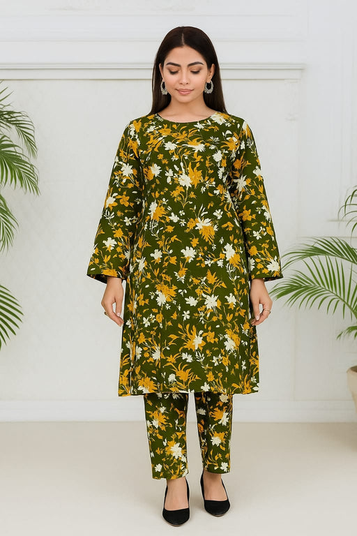 Kamal - 2-PC ALL OVER PRINTED POLO COTTON - KM0048