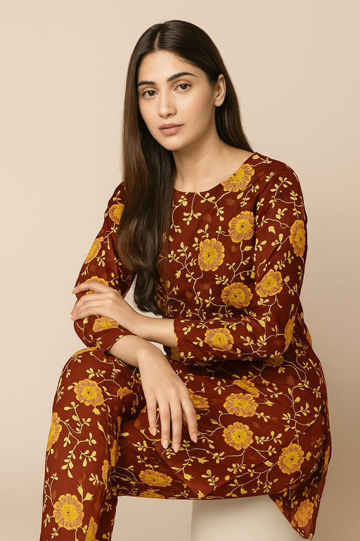 Kamal - 2-PC ALL OVER PRINTED POLO COTTON - KM0070