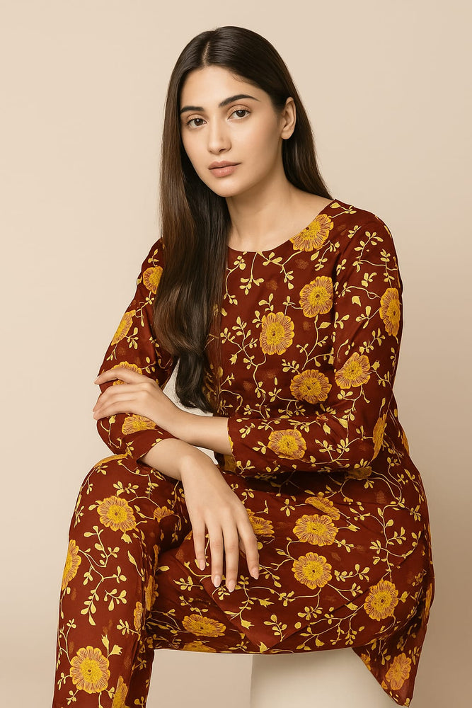 Kamal - 2-PC ALL OVER PRINTED POLO COTTON - KM0070