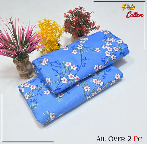 2-PC ALL OVER PRINTED POLO COTTON (SUMMER)