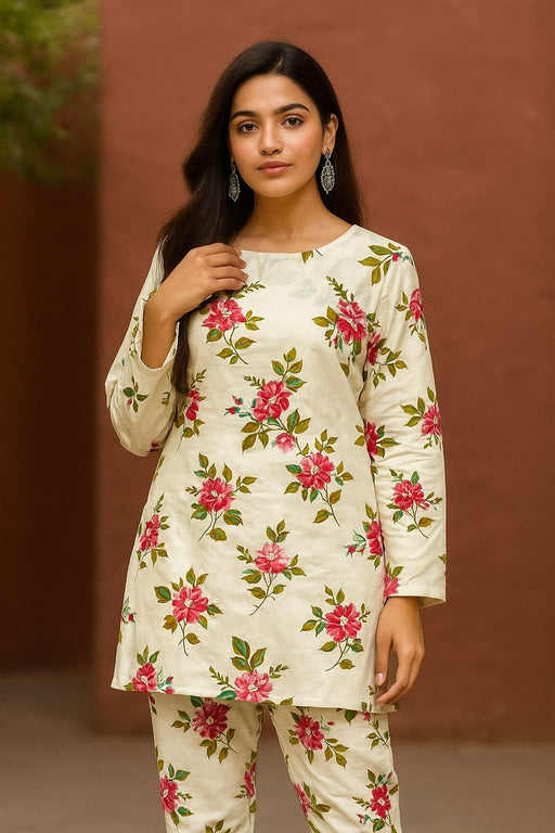 Kamal - 2-PC ALL OVER PRINTED POLO COTTON - KM0075