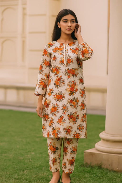 Kamal - 2-PC ALL OVER PRINTED POLO COTTON - KM0049