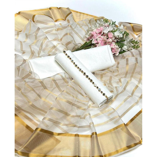 Kamal - 3PC Kattan Silk Suit -WhiteWWD