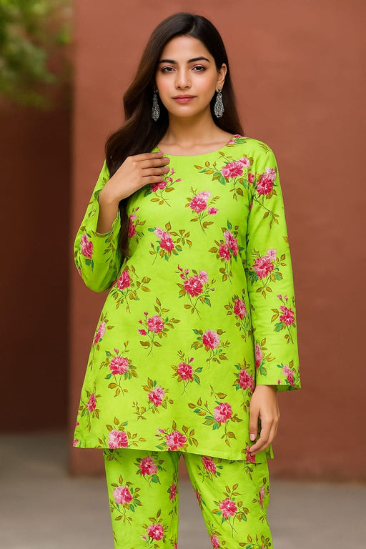 Kamal - 2-PC ALL OVER PRINTED POLO COTTON - KM0077