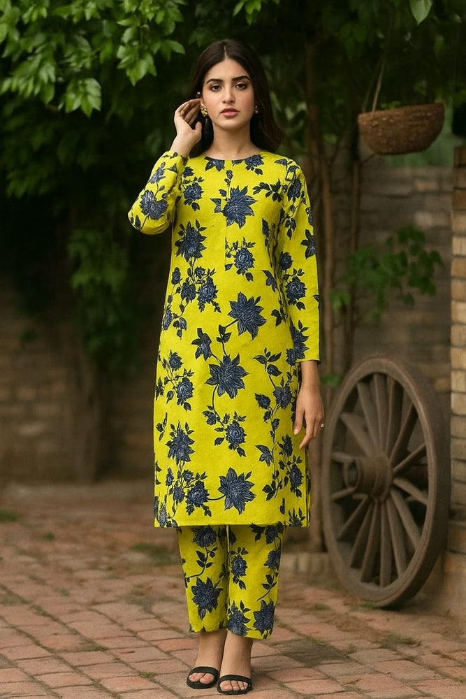 Kamal - 2-PC ALL OVER PRINTED POLO COTTON - KM0079