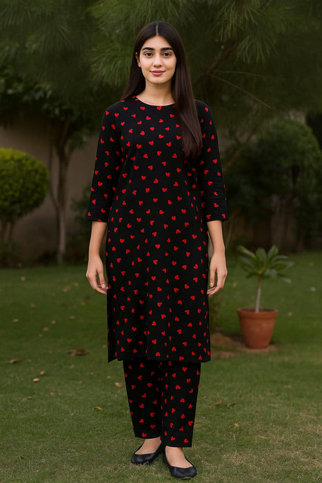 Kamal - 2-PC ALL OVER PRINTED POLO COTTON - KM0081