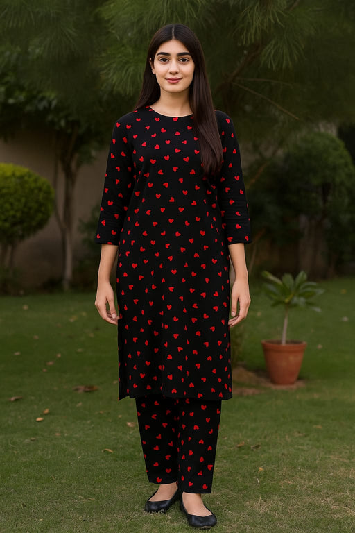 Kamal - 2-PC ALL OVER PRINTED POLO COTTON - KM0081