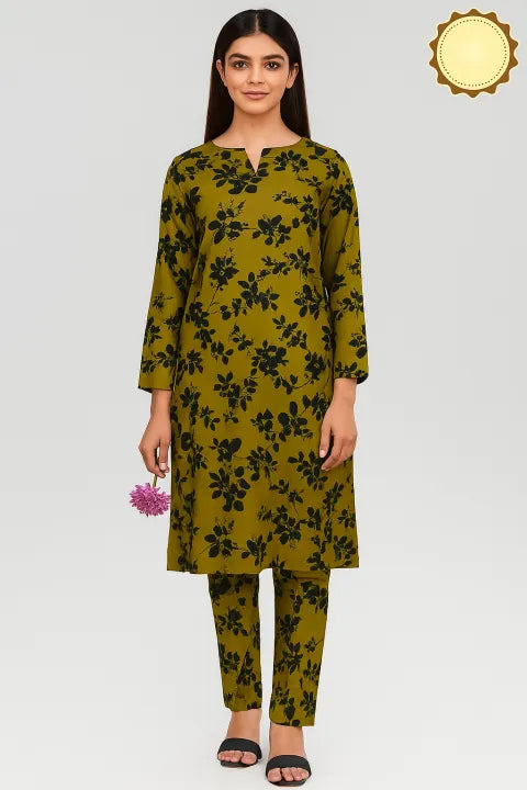 Kamal - 2-PC ALL OVER PRINTED POLO COTTON - KM0083