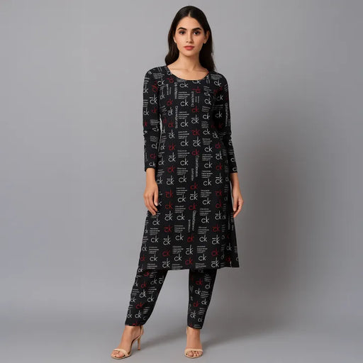 Kamal - 2-PC ALL OVER PRINTED POLO COTTON - KM0085