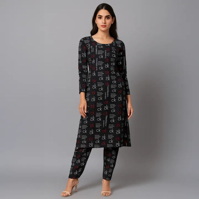 Kamal - 2-PC ALL OVER PRINTED POLO COTTON - KM0085