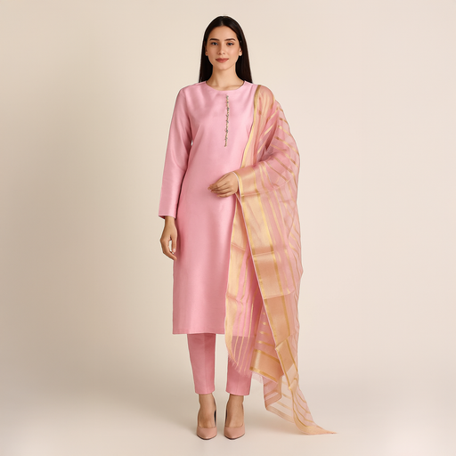 Kamal - 3PC Kattan Silk Suit -BabyTWP
