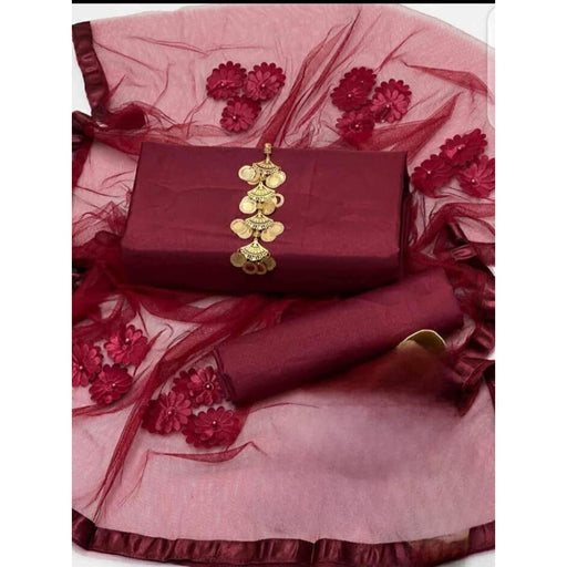 Kamal - 3PC Kattan Silk Suit - KM0036