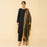 Kamal - 3PC Kattan Silk Suit - Black